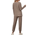thumbnail image 4 of UKAP Plus Size Womens Pajama Set Long Sleeve Sleepwear Star Print Nightwear Soft Pjs Lounge Sets with Pockets Size S-5XL, 4 of 5