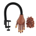 thumbnail image 1 of Manucure Pratique Main Flexible Réutilisable Main Modèle Doigt Pliable avec Bouts d'Ongle Modèle d'Entraînement Réglable Mains Nail Art Main, 1 of 5