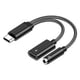thumbnail image 2 of Tipo C del USB al adaptador y cargador de audio de 3,5 mm, cable auxiliar de carga del conector para auriculares, 2 of 5
