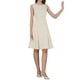 thumbnail image 2 of VESTIDO A-LINE SIN MANGAS DE TWEED CON CUELLO REDONDO HASTA LA RODILLA M BEIGE, 2 of 4
