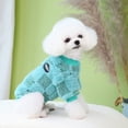 thumbnail image 1 of Ropa para perros con anilla para tirar, ropa de terciopelo de dos patas para mascotas, ropa para perros de otoño e invierno, ropa de terciopelo con cara sonriente, 1 of 4