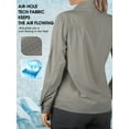 thumbnail image 3 of Off Road Ventures Womens Fishing Shirt Lightweight Quick Dry Button Down Long Sleeve UV Protection Camp Safari Shirt for Hiking Outdoor, 3 of 8