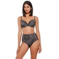 thumbnail image 3 of Women's Sanctuary HK21303 Here Kitty Kitty Underwire Swim Top (Black D), 3 of 3