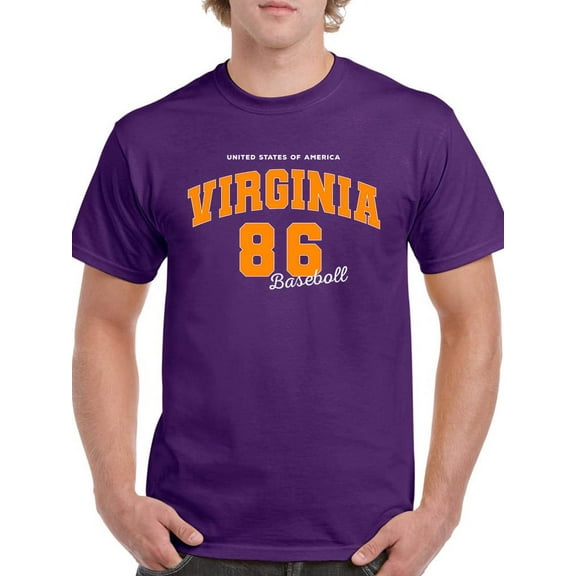 Retro College Virginia T-Shirt Men -Image by Shutterstock, Male Large