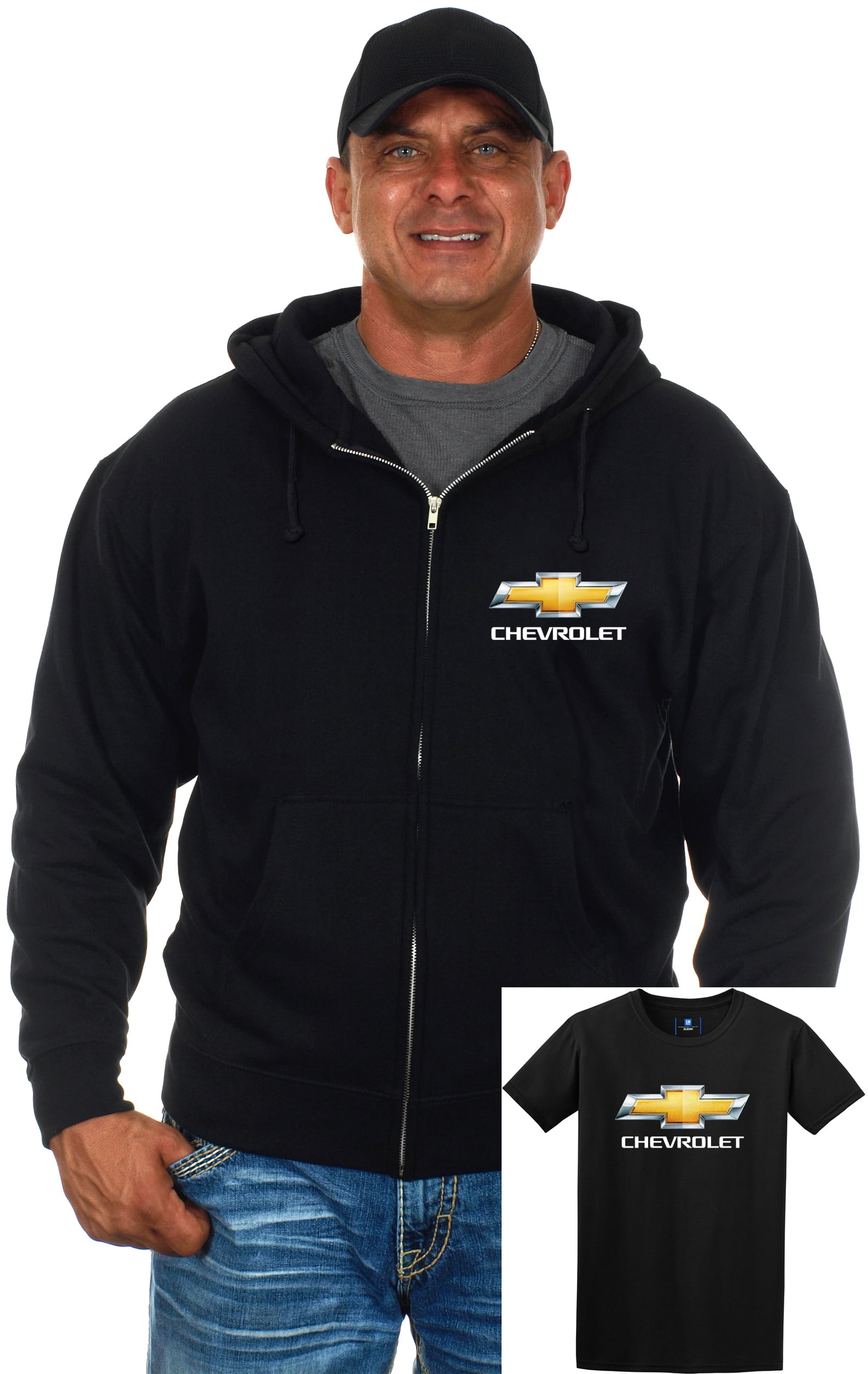 chevrolet zip up hoodie