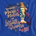 thumbnail image 2 of Willy Wonka and The Chocolate Factory Music Makers Women's T Shirt, Royal, Medium, 2 of 6