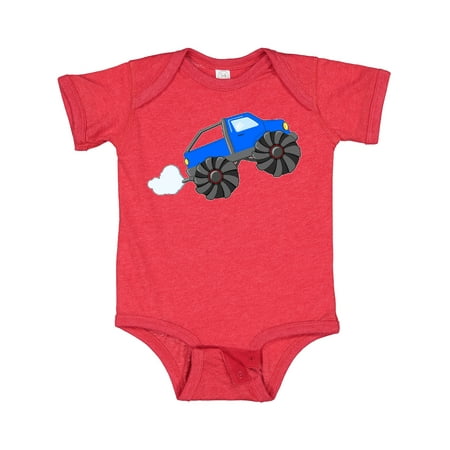 

Inktastic Blue Monster Truck Action Gift Baby Boy or Baby Girl Bodysuit