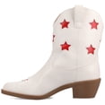 thumbnail image 2 of Journee Womens Underwood Western Star Detail Pointed Toe Cuban Heel Casual Comfort Ankle Booties, Widths Available, 2 of 9
