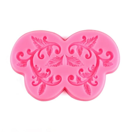 

Farfi Leaf Floral Silicone Chocolate Sugarcraft Fondant Cake Mold DIY Baking Mould (Pink)