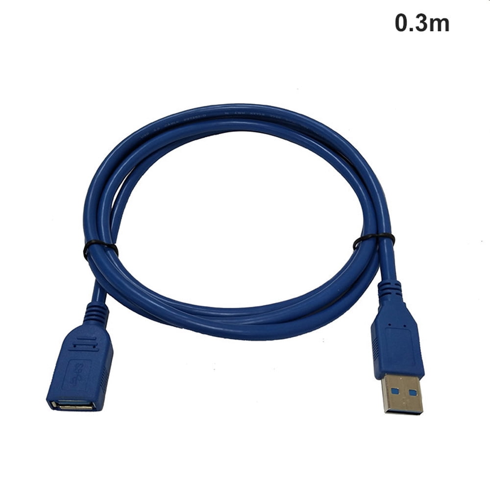 USB 3.0 Male to Female Extension Cable Super Speed Data Sync Extender Flat Cord* 