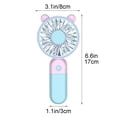 thumbnail image 3 of shyuyusa Portable Handheld Cooling Fan, Mini Lightweight Summer Air Cooler, 3 of 5