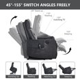 thumbnail image 5 of Power Lift Recliner Chair, Massage & Heat for Elderly, USB Charging, 155° Recline, Heavy Duty, Gray, 5 of 13