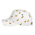 thumbnail image 5 of Daiia Gold Rabbit print Baseball Cap Men Women Golf Dad Hat Adjustable Original Classic Low Profile Hat Unconstructed Plain Cap, 5 of 9