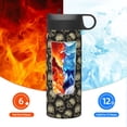 thumbnail image 6 of Bingfone funny Retro Skull Print 18oz Sports Insulated Kettle With Straw, Leakproof & BPA Free, Drinking Sports Water Bottle for Fitness, Gym & Outdoor, 6 of 8