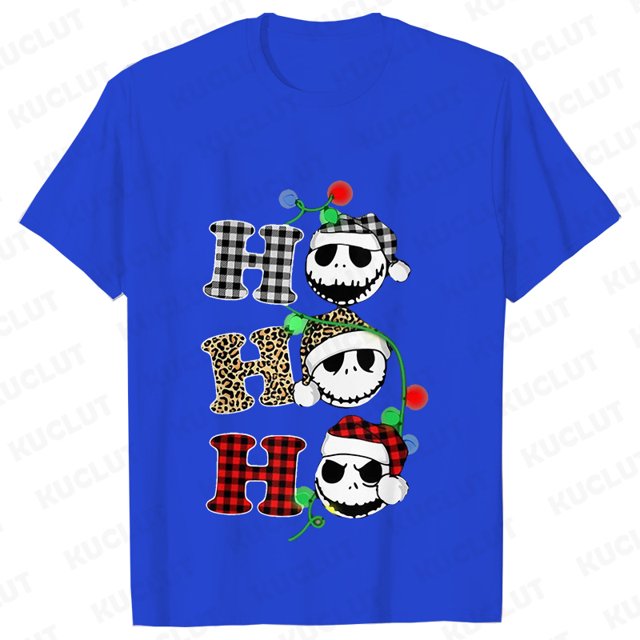 Camisetas divertidas de estilo navideño para mujer, ropa con estampado de pata de Ho, camisetas de manga corta a la moda, ropa de calle Harajuku Ulzzang