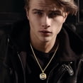 thumbnail image 5 of Norse Viking Rune Necklace with Adjustable Chains for Men Women Vintage Amulet Jewelry Gift with Box (Snake gold), 5 of 5