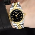 thumbnail image 7 of Men Watch Classic Analog Quartz Date Stainless Steel Milanese Mesh Band Ultra-Thin Rectangle Dial Luminous, 7 of 7