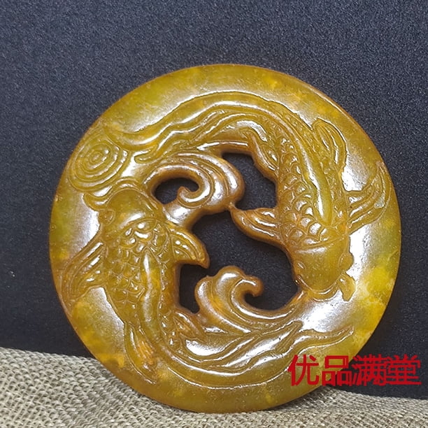 Antique-style Xiuyan jade pendants, feng shui auspicious beasts, jade crafts, antiques, miscellaneous items, hand-held pieces