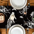 thumbnail image 4 of SM-XLHN Silhouette Tree Crows Halloween Table Runner, Branches Fall Kitchen Dining Table Decoration for Outdoor Home Party 13x36 Inch, 4 of 6