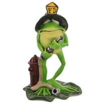 NICEXMAS Garden Frog Sculpture Resin Home Decor Green 1Pack