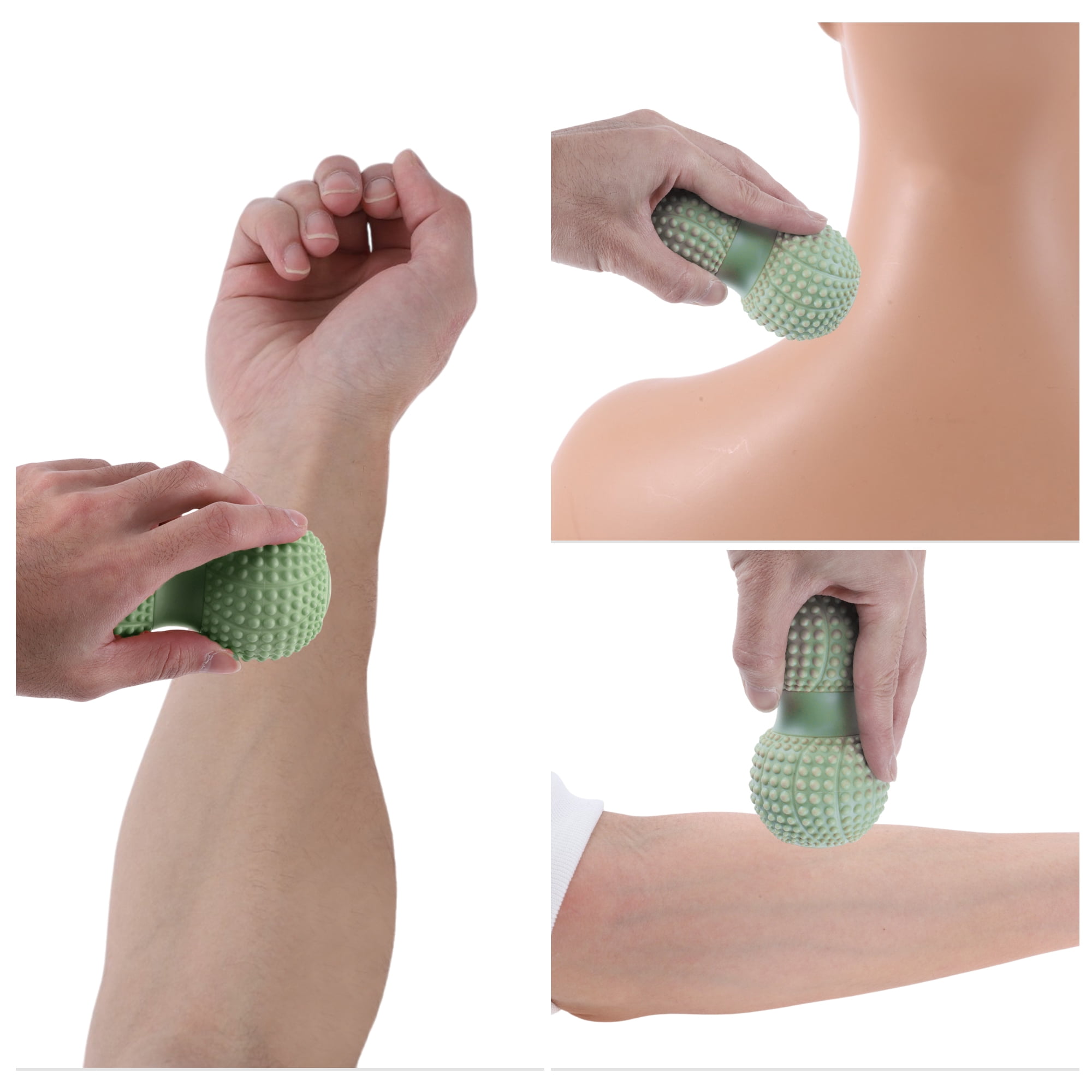 Unique Bargains Peanut Fascia Ball Massager 5.12"x2.56" 1 Pc Green