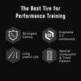 thumbnail image 5 of Vittoria Zaffiro Pro G2.0 Road Bike Tires Set with Inner Tubes - Includes 2 Zaffiro Pro Tires (700x25c) Plus 2 Standard Tubes (700X20/28 48mm) - Performance Training in All Conditions (Full Black), 5 of 6