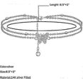 thumbnail image 3 of 14K Butterfly Silver anklets for Women - Adjustable Women's anklets - Jewelry Anklet Gifts for Women Teen Girls(Include Gift Box), 3 of 5