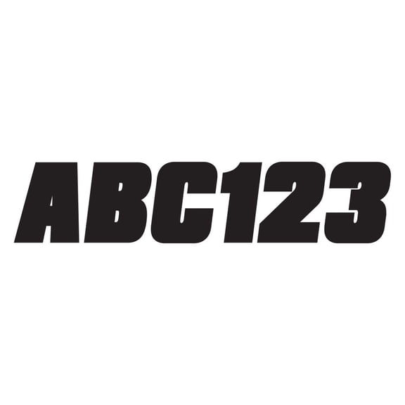 Hardline BLK500EC 500 Series 2" Letter/Number Kit - Solid Black