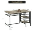 thumbnail image 3 of Yiwa 3-Piece Dining Table Set for 4, Kitchen Table with 2 Benches, Compact Set for Small Space Apartments, 3 of 7