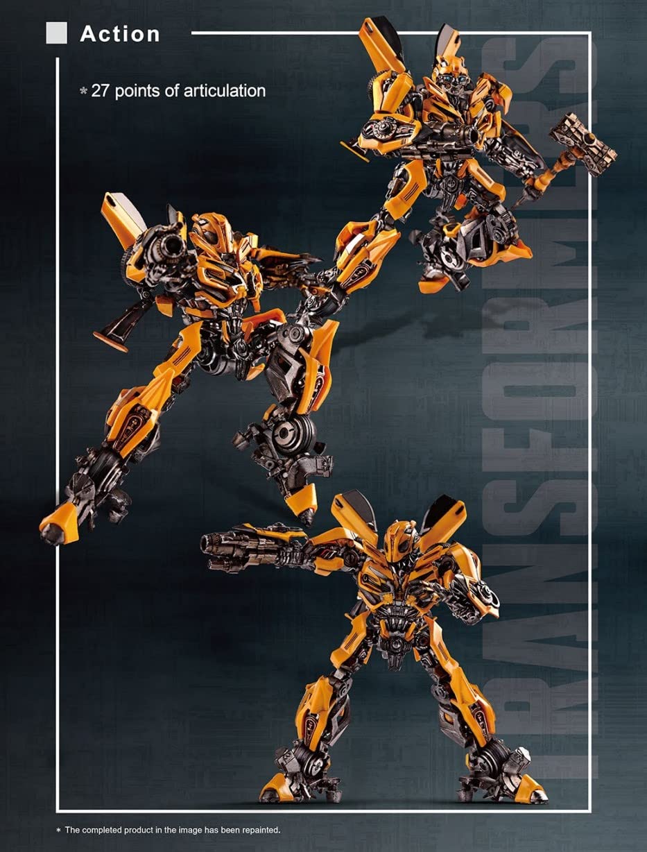 Transformers Bumblebee Camaro Figure Model Kit – Easy to Assemble 3D Articulated Action Pre Painted Collectible Series Toys Hobby - image 4 of 7