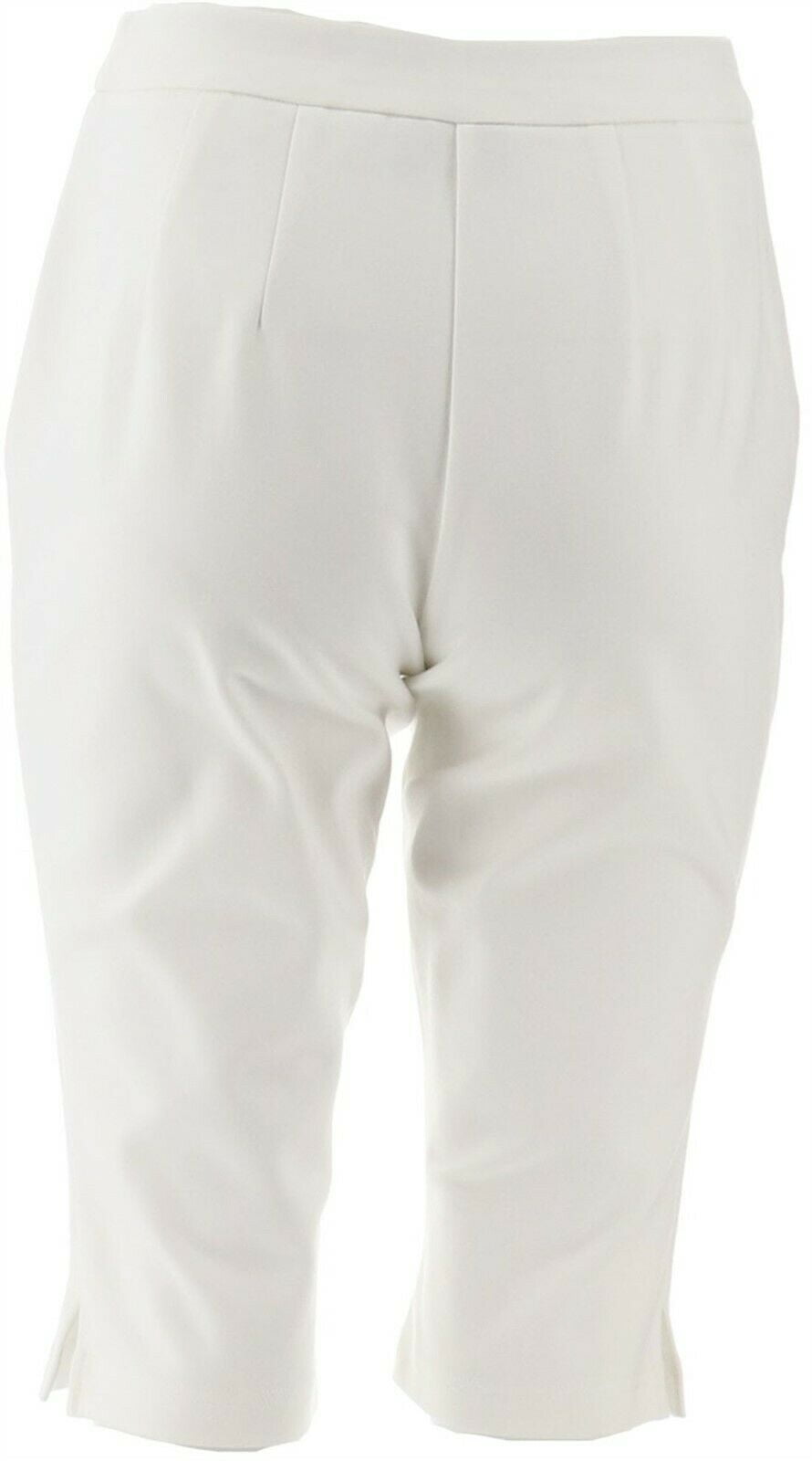 Joan Rivers Petite Joan's Signature Pull-On Capri Pants Turquoise PM NEW A303908