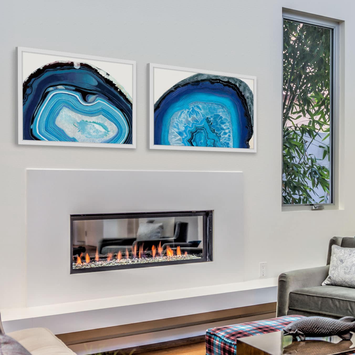 Marmont Hill Inc Blue Pools Diptych - Multi