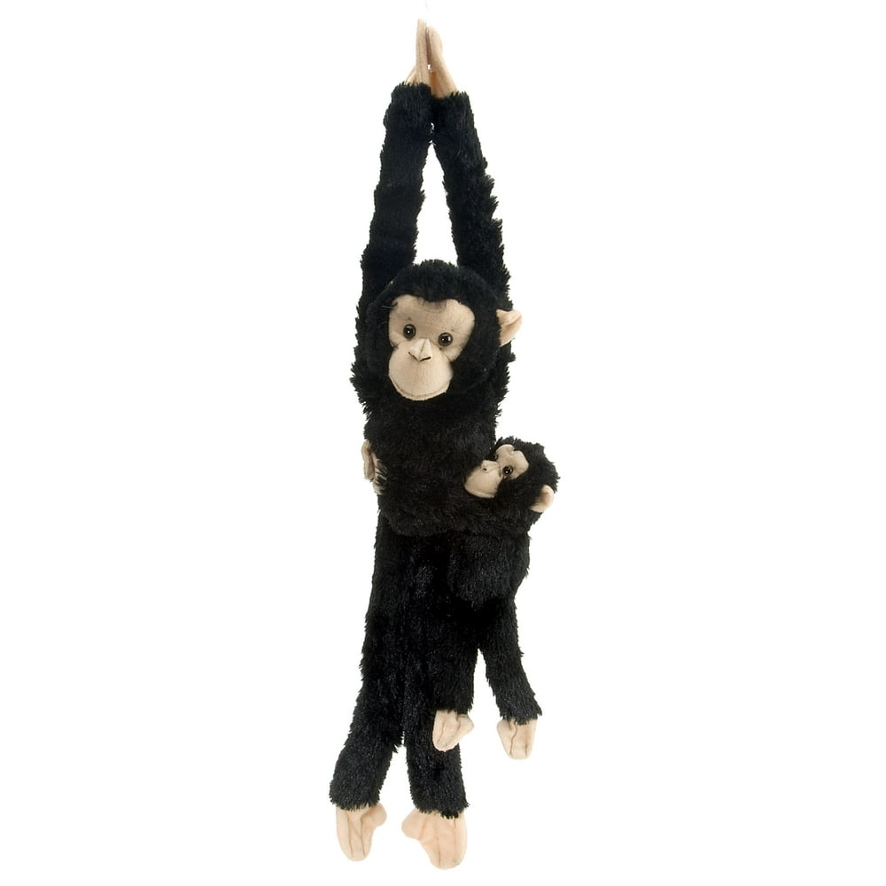 Wild Republic Chimpanzee w/baby plush, Monkey Stuffed Animal, Plush Toy ...