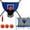 Blue, variant on Outdoor Toys Trampoline Basketball Attachment Backyard Game Set Soft Hoop Ideal for Kids and Adults Activity for Garden Basketball Hoops
