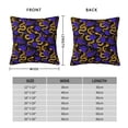 thumbnail image 2 of Yiaed Golden Snake And Purple Rose Print Pillow Covers Super Soft Decorative Square Throw Pillow Covers Case Cushion Covers for Sofa Couch Bedroom Car Decor（No pillow core）-12"x12", 2 of 7