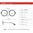 thumbnail image 2 of Azorb Classic Round Eyeglasses Metal Clear Lens Glasses Gold Frame Unisex Anti-blue Light Glasses, 2 of 5