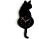 thumbnail image 1 of Reloj de pared acrílico DIY, reloj moderno y bonito con forma de gato, cola temblorosa, decoración del hogar, movimiento silencioso (negro), 1 of 5