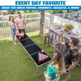 thumbnail image 6 of GoPong 8-Foot Portable Folding Beer Pong / Flip Cup Table (6 Balls Included) - Black, 6 of 6