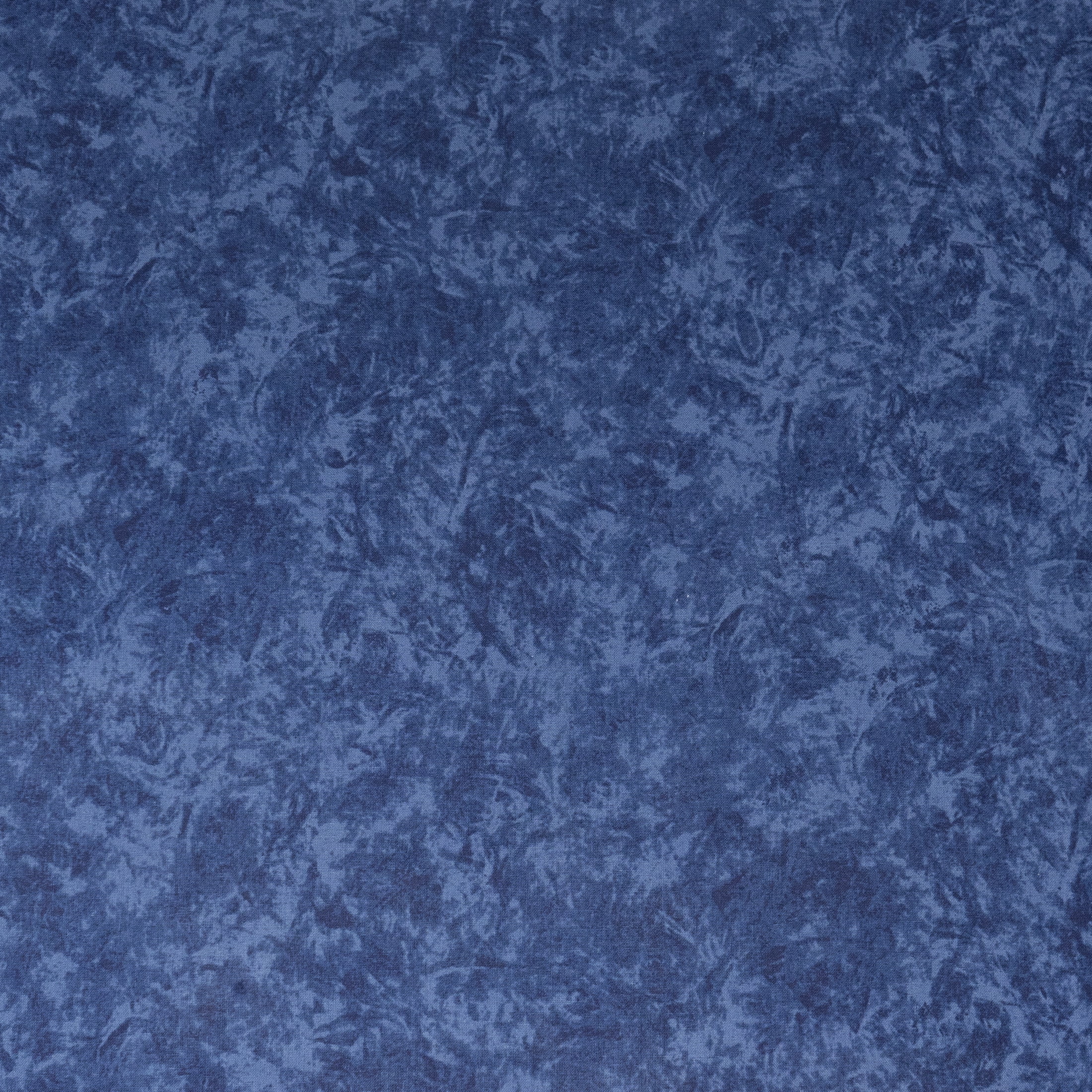 Waverly Inspirations 1 Yard Cut 100% Cotton Prints Fabric, Navy Batik, 44" Wide for Quilting & Sewing