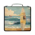 thumbnail image 2 of Surf Collage (2) Printed Zipper Binder with Handle&Shoulder Strap 2 inch 3 Ring 500+300 Sheet Capacity File Folder Organizer, 2 of 8