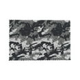 thumbnail image 4 of DouZhe Polyester Set de 4 Sets de Table, Rétro Gris Camouflage Texture Motif Résistant à la Chaleur Place Mats pour Table à Manger, 12 "x 18", 4 of 6