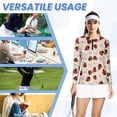thumbnail image 6 of Uorisanigo Ladybug Daisy Women's Dry-Fit Golf Polo Shirts Size XS Fashion Versatile Women's Long Sleeve Athletic Shirts with Zipper Tennis Tops for Workout Sports, 6 of 7