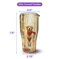 thumbnail image 5 of Welcome Fall Golden Retriever Strolling Through the Autumn Maple Forest 30oz Stainless Steel Tumbler Insulated Cup with Lid Goldens Dog Lover Gifts Idea - 12012, 5 of 5