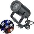 thumbnail image 4 of Lampe de Projection de Neige à DEL Rotative Dynamique, Projecteur de Flocons de Neige de Noël RVBW, Lampe de Projection de Noël pour l'Extérieur, Atmosphère de Noël à Rotation 360 la, 4 of 4
