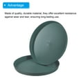 thumbnail image 5 of REGALWOVEN Restaurant Serving Trays, Round Non-Slip Food Service Tray Platter Dark Green, 5 of 6