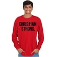 thumbnail image 5 of Christian Strong Religious Faith Long Sleeve TShirt Men Women Brisco Brands S, 5 of 6