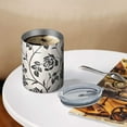 thumbnail image 3 of 12oz Coffee Tumblers Pioneer Flower Floral Print Pattern Stainless Steel Vacuum Insulated Travel Tumbler Coffee Cups Mug with Lid and Straw with Cleaning Brush for Cold & Hot Drinks, 3 of 5