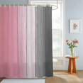 thumbnail image 4 of Shower Curtains for Bathroom, Pink Gray Ombre Waterproof Fabric Shower Curtain, Vintage Country Wooden Decorative Bathroom Curtain for Bathtub, 36"x72", No Hooks Included, 4 of 9