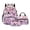 Pink-Cat Cherry Blossom, variant on Kuiaobaty Cat Cloud Print Backpack Set with Lunch Bag for Kids Stars Print Backpack and Pencil Case Set Insulated Lunch Box with Pencil Pouch for School Travel