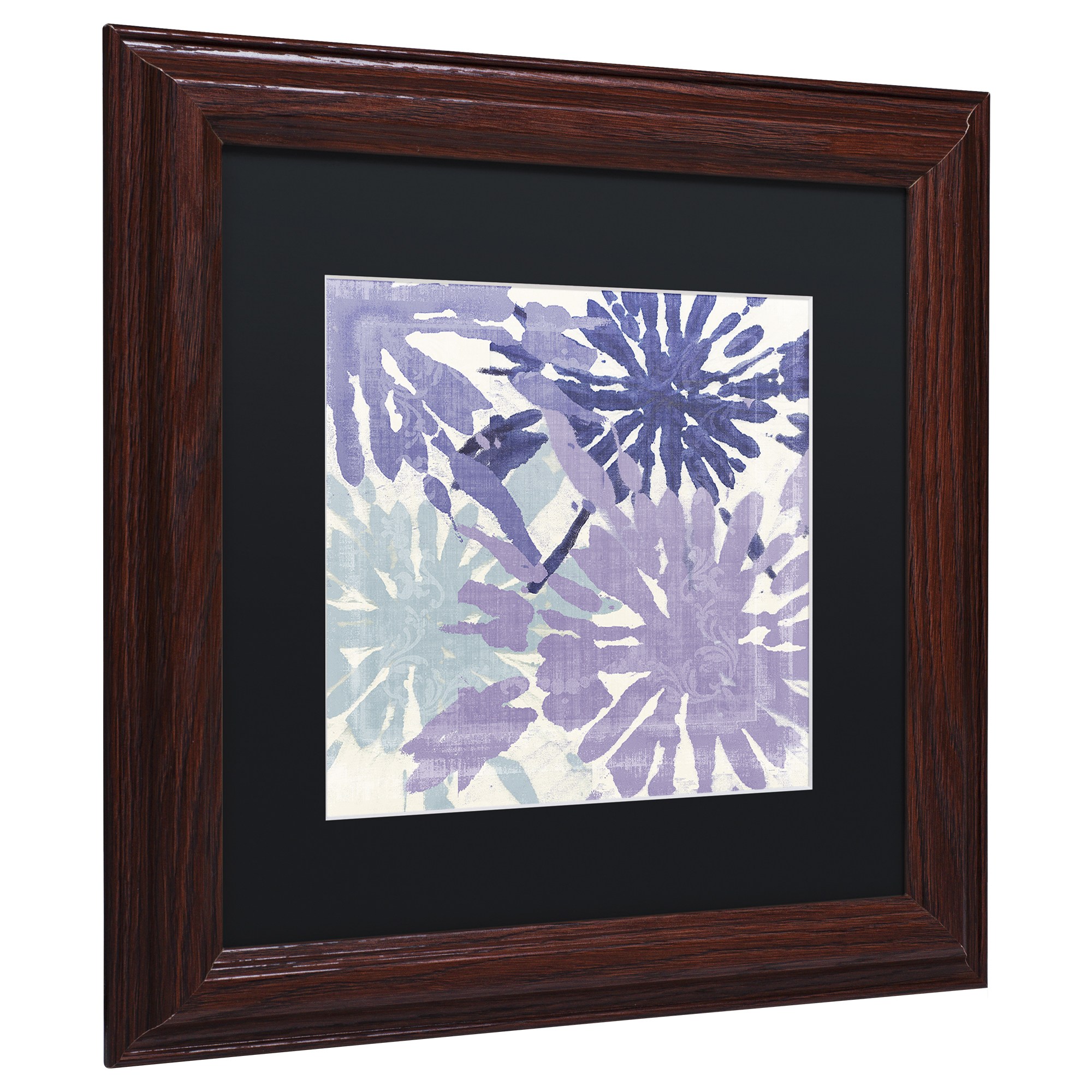 Trademark Fine Art "Blue Curry II" Canvas Art by Color Bakery, Black Matte, Wood Frame
